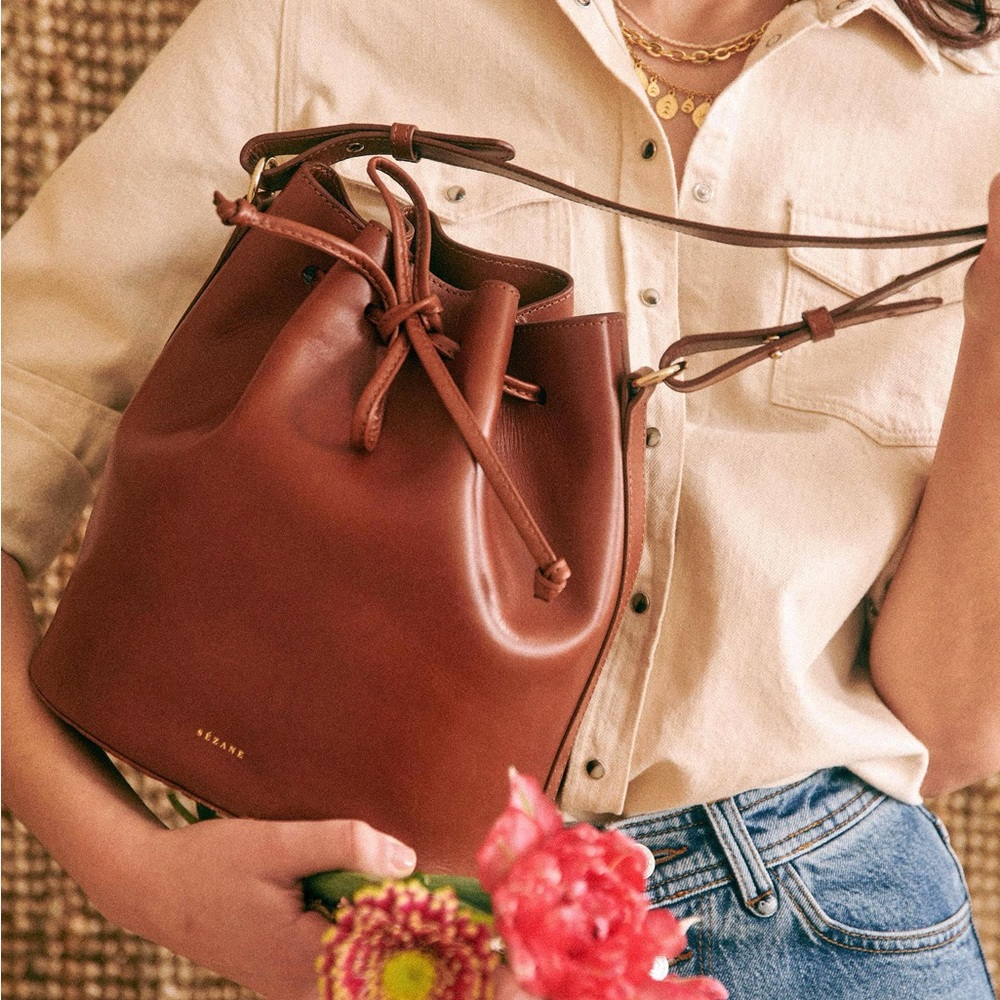 EUC - Sezane Farrow Bag - Natural Heritage